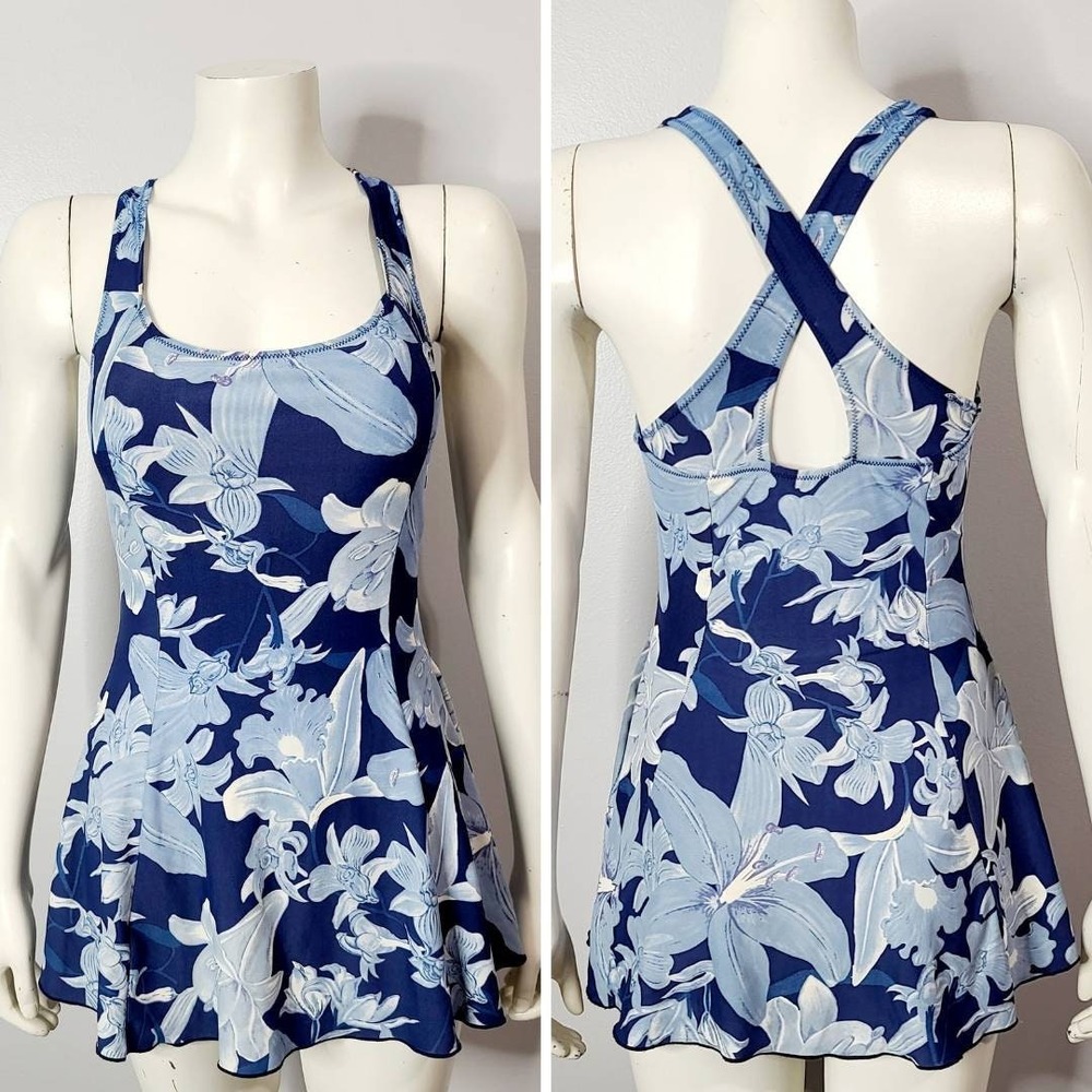 Vintage 1970s Pierre Cardin Tropical Floral Swimsuit